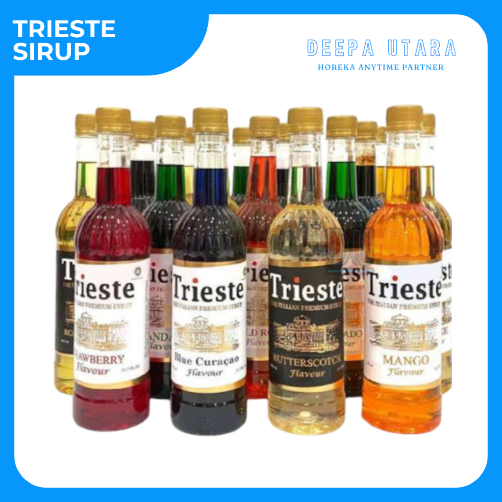 

Sirup Trieste Premium Sirup Vanilla, Hazelnut, Havana Rum, Mojito Mint, Salted Caramel 650ml