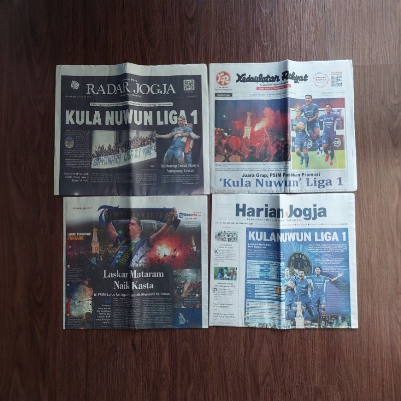 Arsip Koran PSIM Jogjakarta Promosi Liga 1