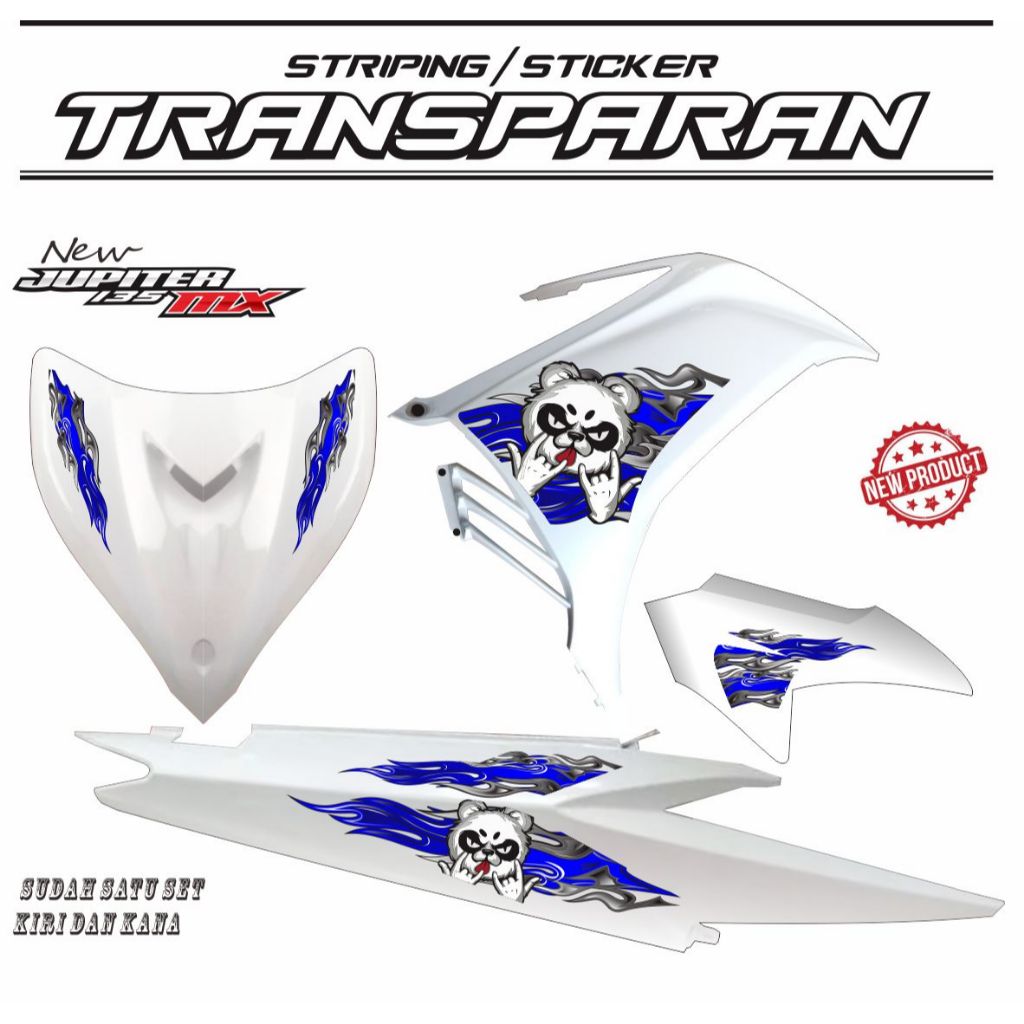 STRIPING TRANSFARAN JUPITER NEW MX / VARIASI TRANSPARAN JUPITER MX
