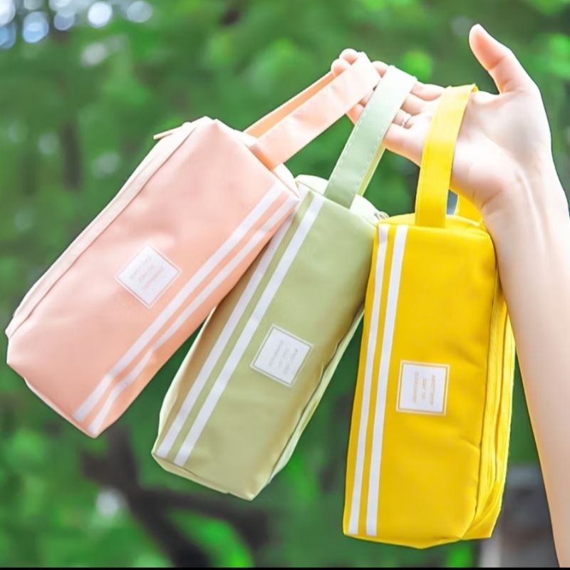 

Tas pensil Stationery dual Zippers