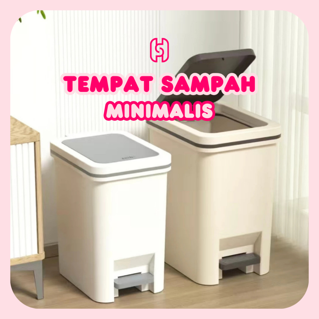 SOVA - Tempat Sampah Minimalis Aesthetic | Tempat Sampah Dapur Kamar Simple Elegan | Box Tong Sampah