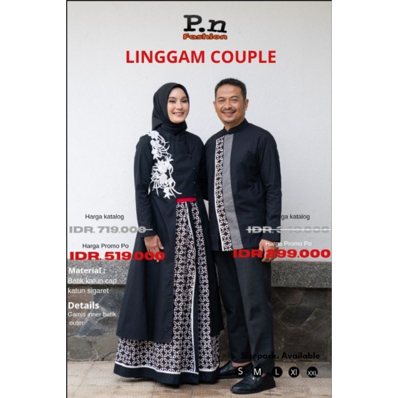 couple gamis dan koko linggam by pn fashion