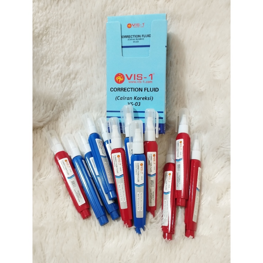 

Tipe-X Cair Model Pen Vis-1 VS-03 (1 Pak = 12 Pcs)
