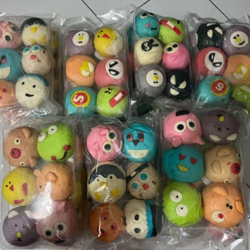 

Bakpao Karakter Frozen Murah, Pao Karakter, Donat Karakter (1pak isi 6)