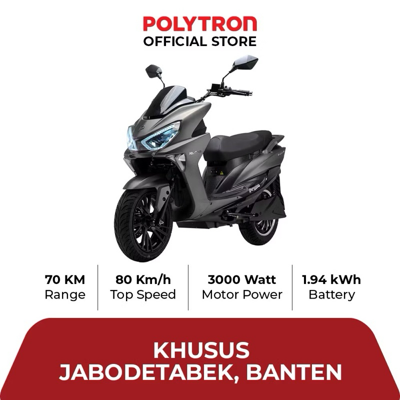 SUBSIDI POLYTRON Fox S Electric Sepeda Motor Listrik Viral - OTR Jabodetabek - Banten