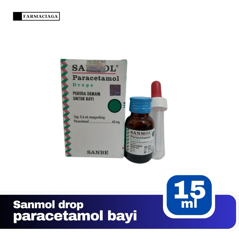 sanmol drop pereda demam untuk bayi 0-2 th