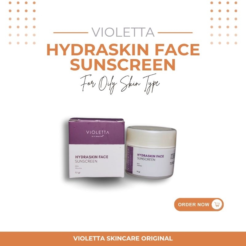 (100% ORI) VIOLETTA HYDRASKIN FACE SUNSCREEN - dr. Soraya Devi Skincare