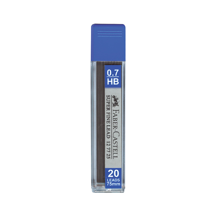 

FABER CASTELL - REFILL PENCIL / ISI ULANG PENSIL / ANAK PENSIL MEKANIK SUPER FINE LEADS 0.7 20 LEADS