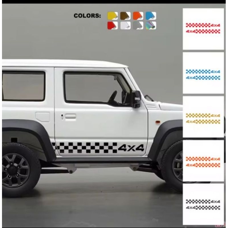 CUTTING STICKER TERBARU MOBIL JEEP, RUBICON, KATANA, JIMNY, FEROZA, ESCUDO, DLL