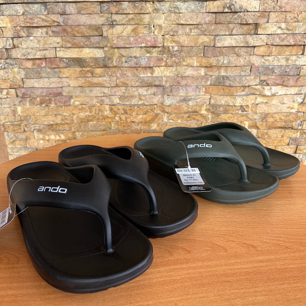 Sandal Ando Bravo,Patriot Size 38-43 Jepit Pria Sendal Selop Cowok Original Ringan Slop Kekinian