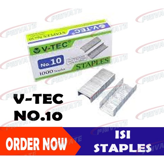 

ISI STAPLES V-TEC - No.10 isi 1000 staples