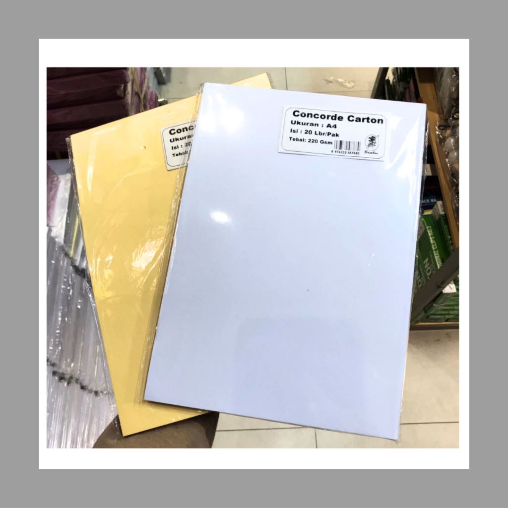 

Kertas Concord 220Gsm A4 Bamboo (20 lembar) / Kertas Piagam / Kertas Sertifikat