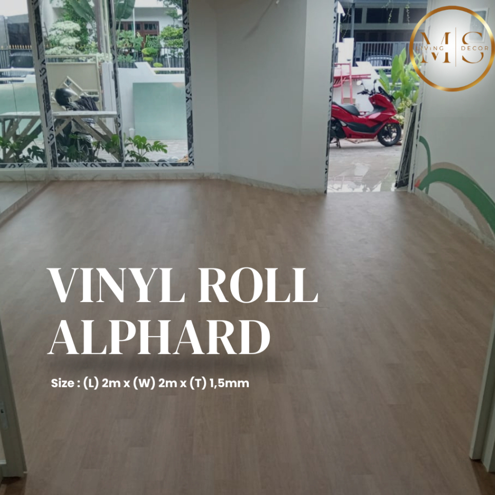 lantai kayu ekonomis | vinyl roll ALPHARD tebal 1,5mm