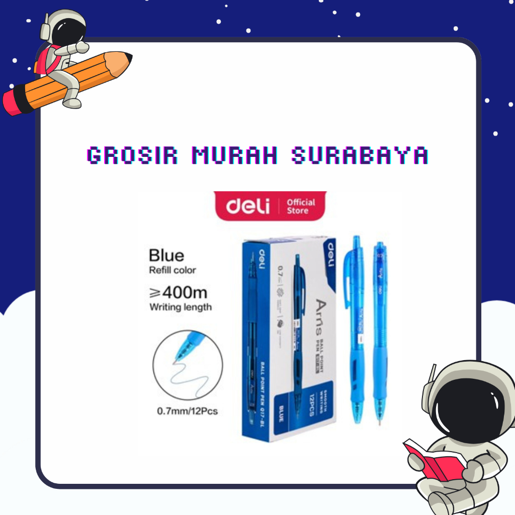 Pulpen DELI ARRIS Gel Pen 0.5mm - G08-BL