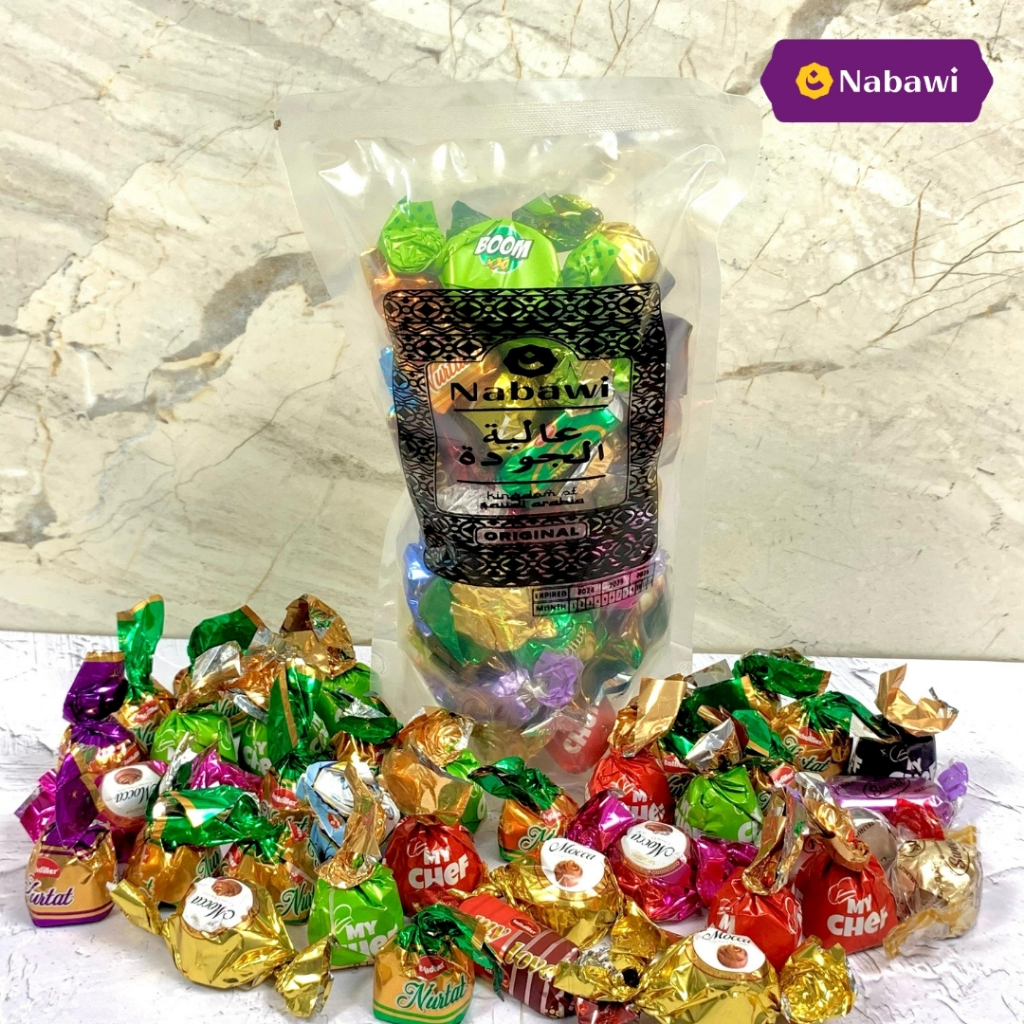

Coklat Arab Rasa Mix Cemilan Import Khas Turkey 500 Gram Oleh Oleh Haji dan Umroh