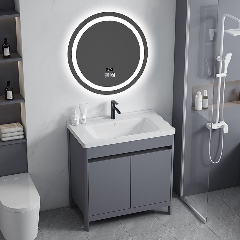 RANToiS Kabinet lantai kamar mandi/wastafel keramik/kabinet cermin aluminium/kabinet wastafel