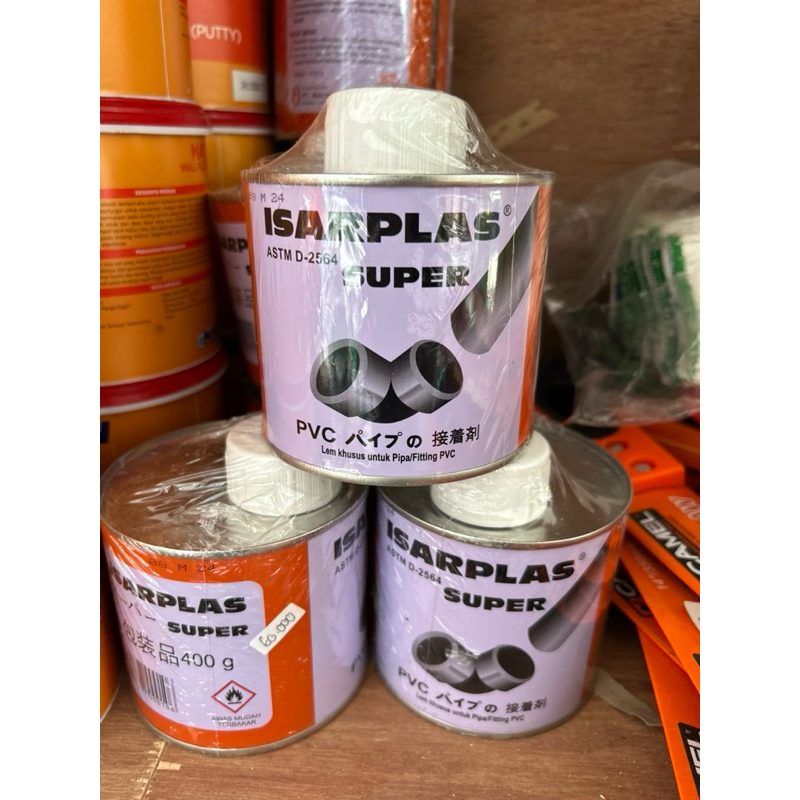 Isarplas Super Lem PVC 400g-Lem pipa/fitting PVC