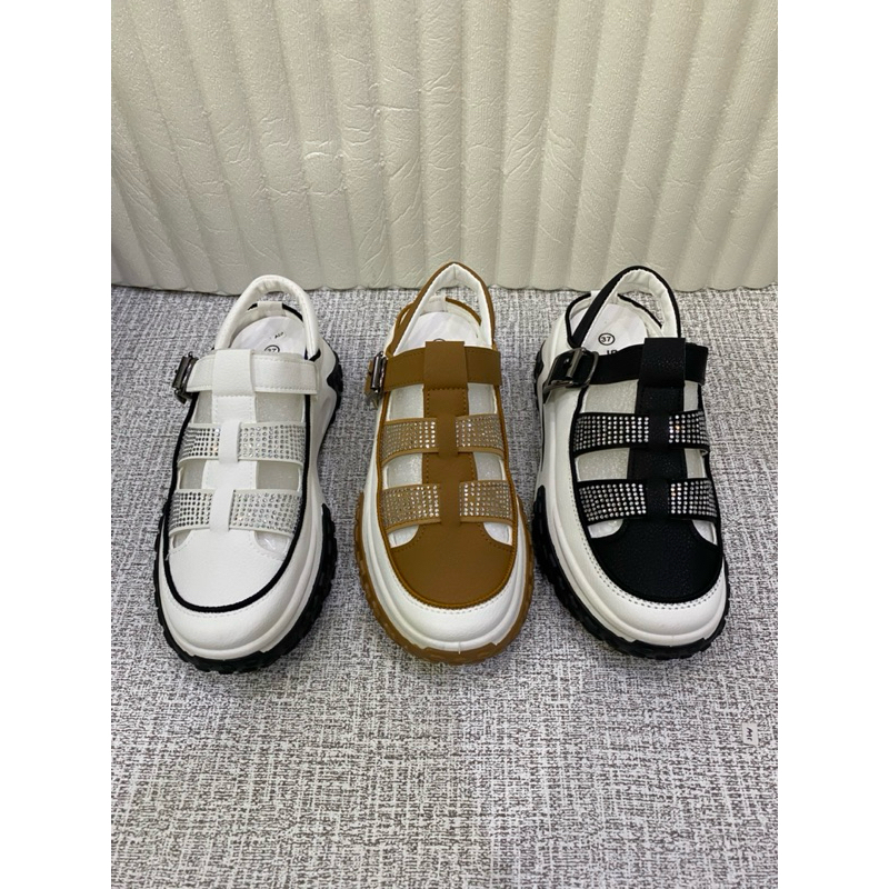 sepatu wedges sofiya D9102-68 tebal 5 cm