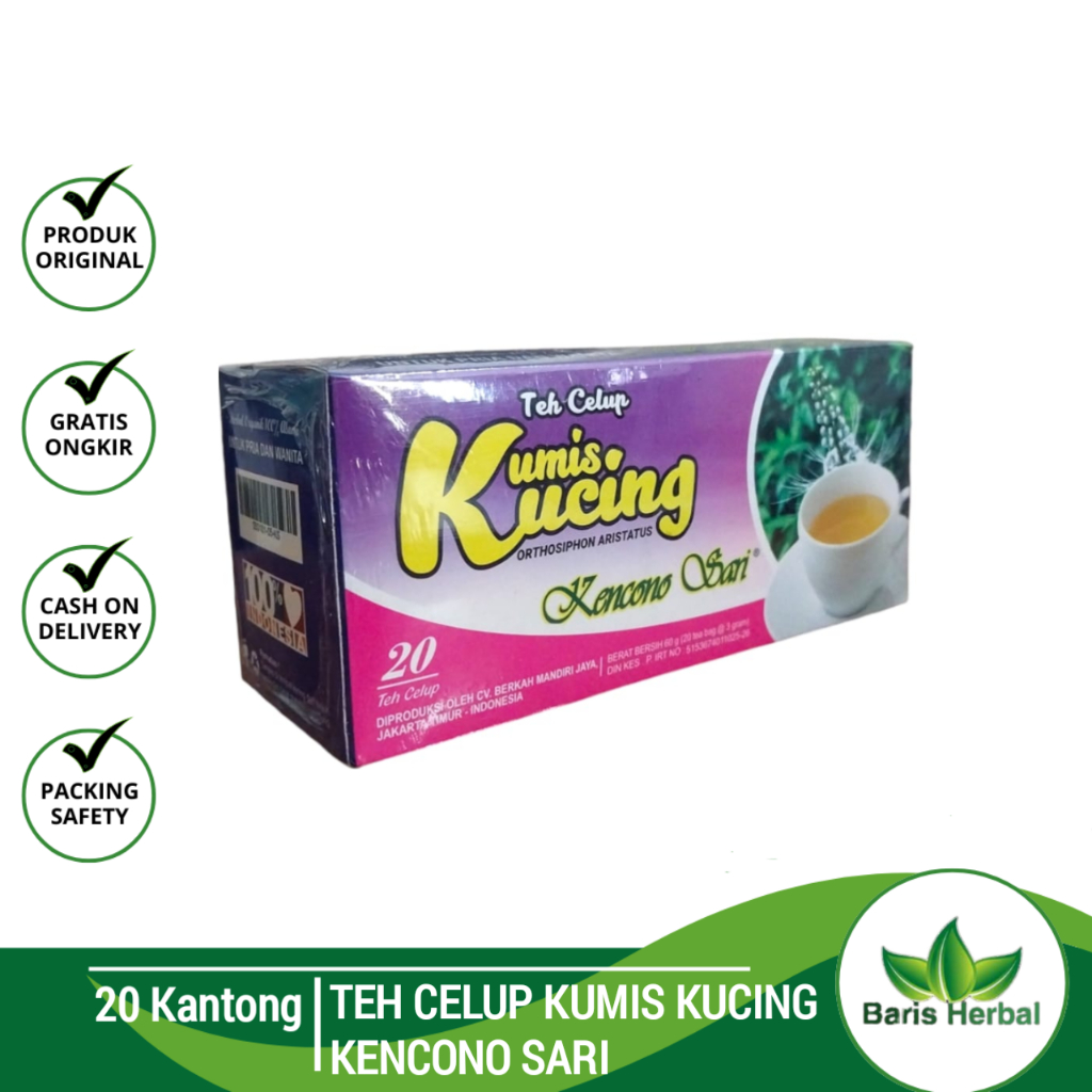 

Teh Celup Kumis Kucing Kencono Sari | Teh Celup Herbal Organik - 20 Kantong