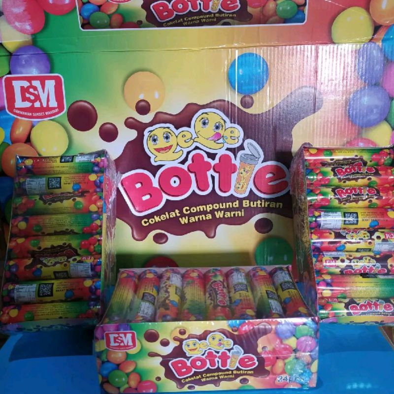 

Bottie Cokelat Botol Butiran Isi 24 Pcs Chocolate Botol Manis Food Coklat Snack Makanan Cemilan