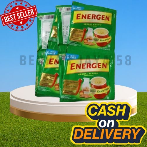 

ENERGEN KACANG HIJAU RENCENG KEMASAN BARU ISI LEBIH BANYAK ( ISI 10 SACHET )
