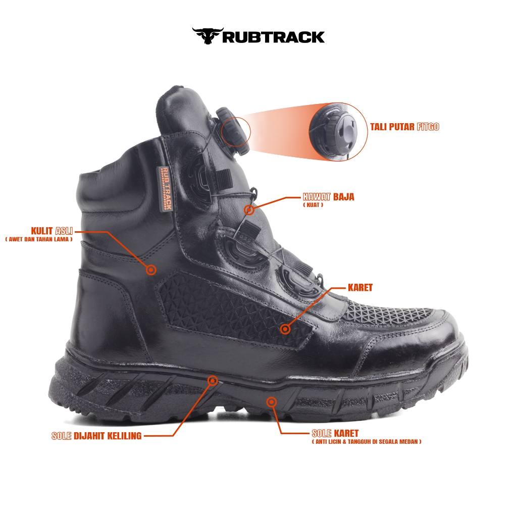 RUBTRACK Boa Virgo Low Series Sepatu Tactical Pdl Pria
