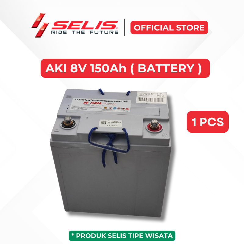SELIS - Battery 8 Volt 150 Ah ( Golf Car / Wisata / Mobil Golf )