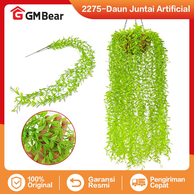 GM Bear Daun Juntai Artificial Daun Juntai Plastik 2275 - Bunga Juntai Plastik Artificial Flowers