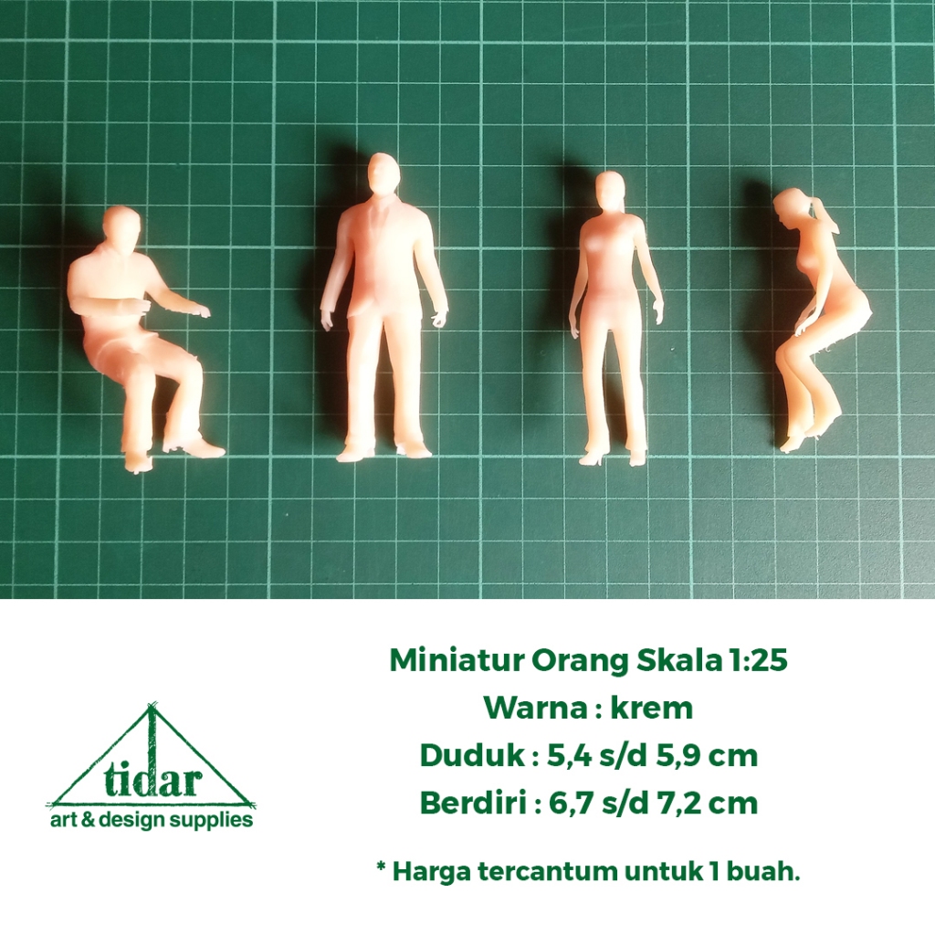 

[MR] YS - Miniatur Orang Skala 1:25 - Figure - Maket Manusia Warna Natural