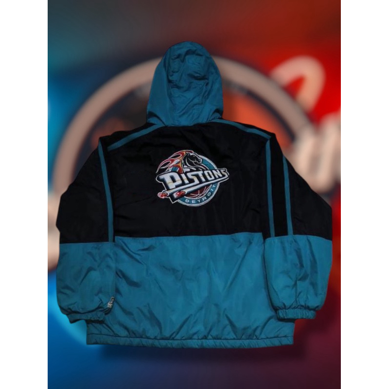 Puffer Jacket Starter Vintage Detroit Pistons
