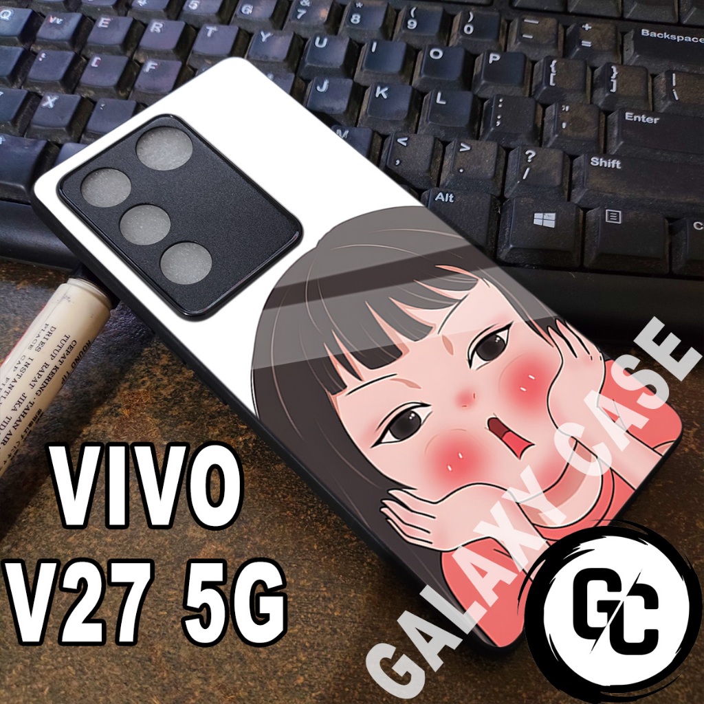 case Hp VIVO V27 5G/GC20/Motif LUCU/softcase glossy VIVO V27 5G/Casing VIVO V27 5G/Case glitter
