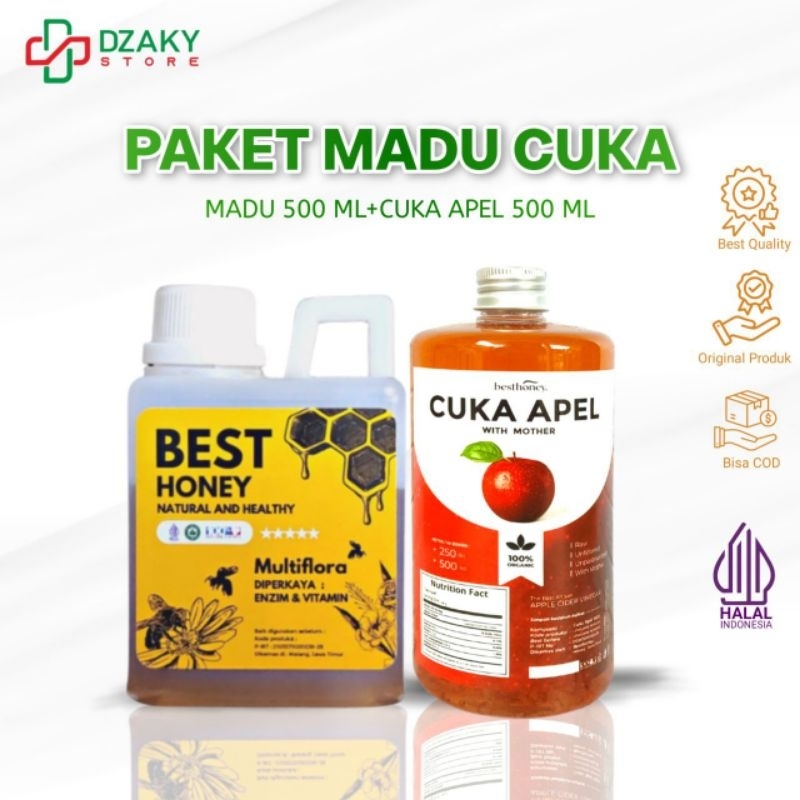 

Paket Bundling Diet Sehat - Paket Bundling - Cuka Apel 500 ML dan Madu Multiflora 500gr Asli