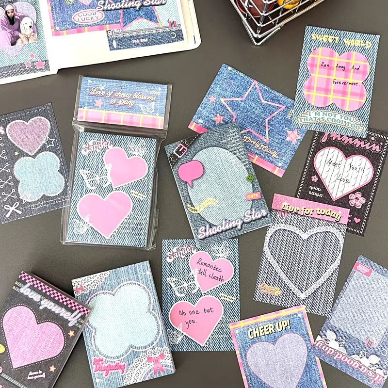 

[50pcs Random] Sticky Note Korean/ Catatan Memo Sticky Notes Aesthetic Lucu/ Memopad Notepad Post It