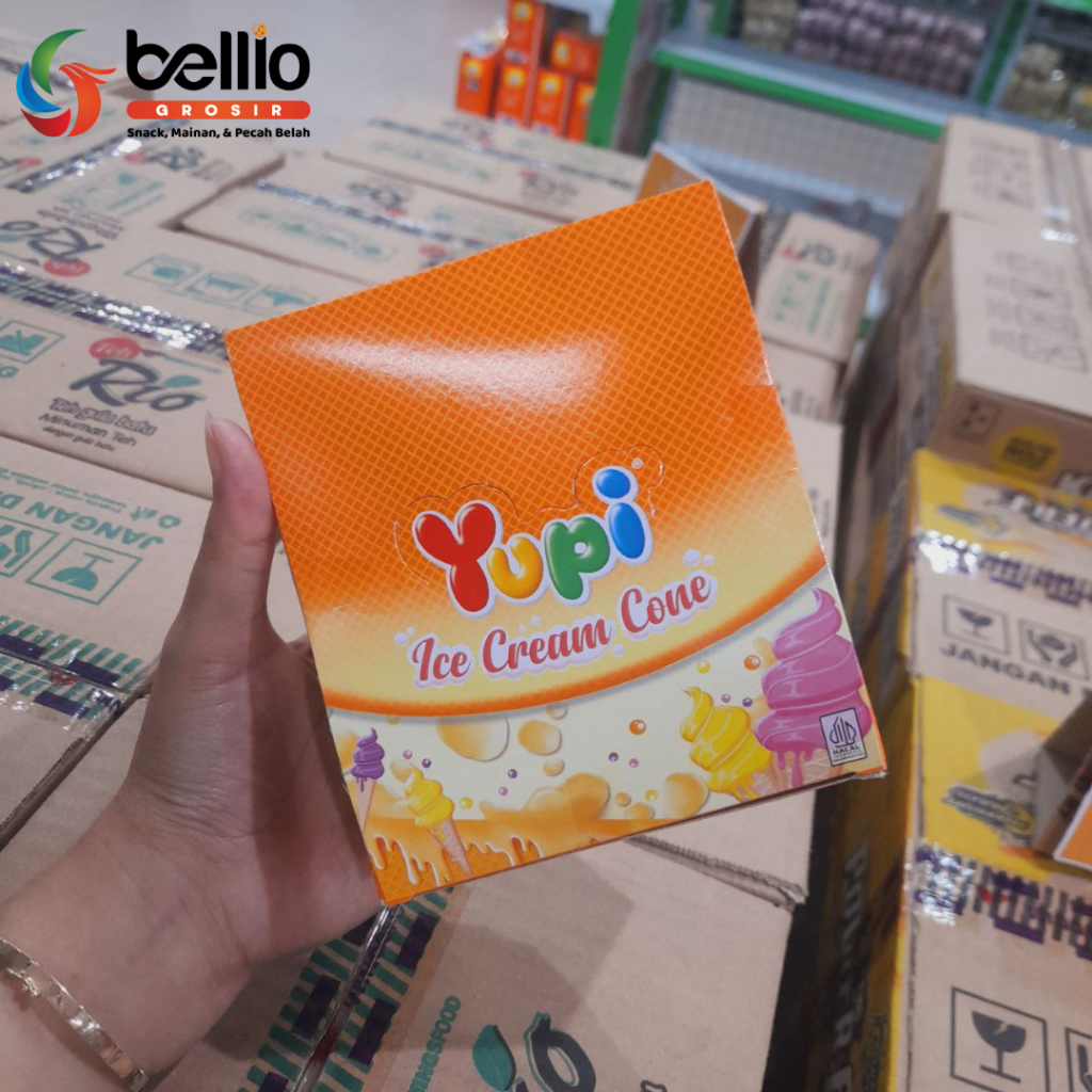 

YUPI ICE CREAM CONE 1 BOX ISI 24 PCS