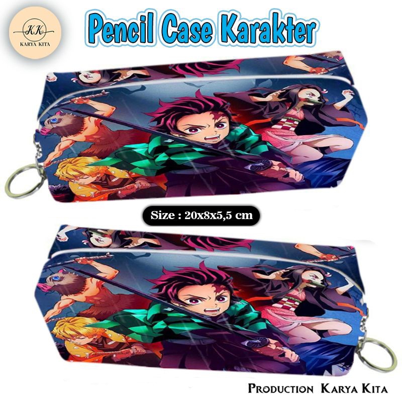 

Tempat pensil multifungsi karakter, tempat pensil multifungsi anak gambar kimetsu no yaiba 01/Tempat pensil anime