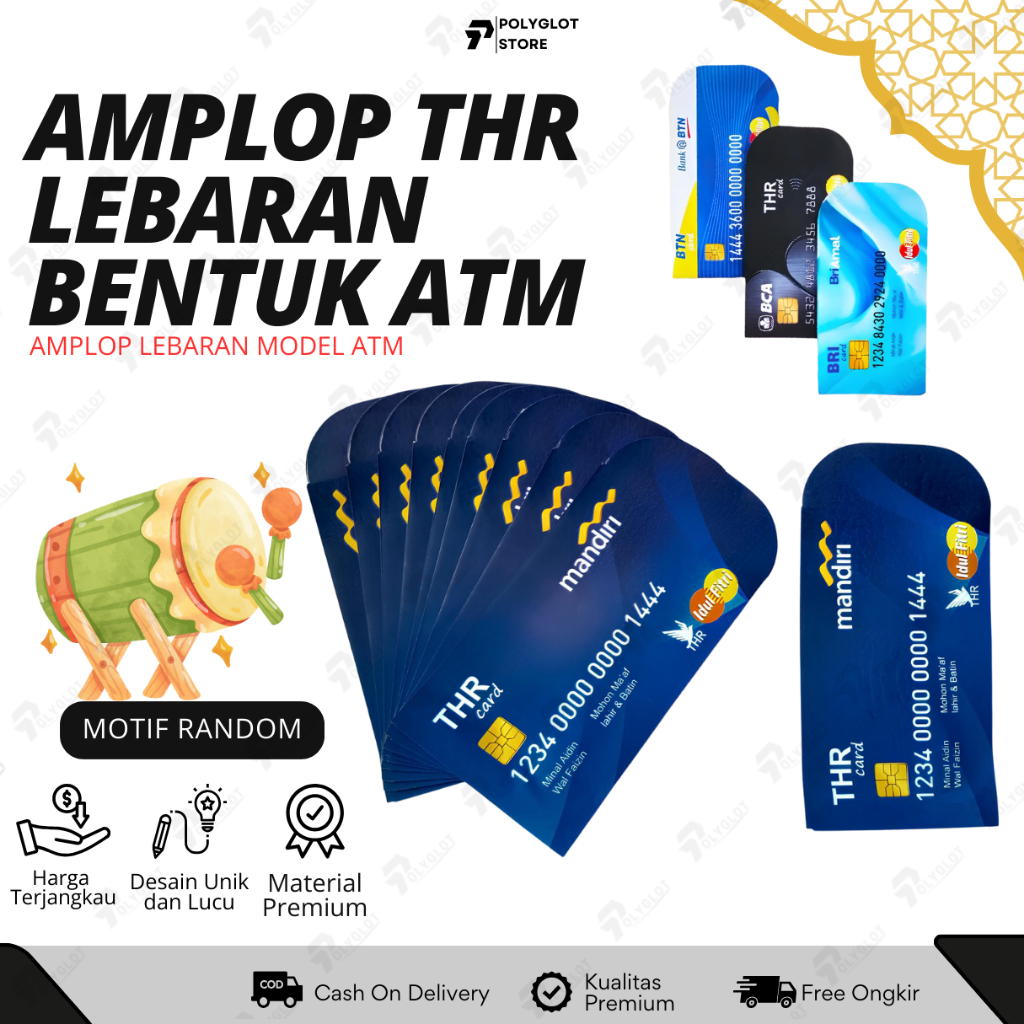 

AMPLOP LEBARAN MOTIF SNACK MOTIF ATM VIRAL ANGPAU IDUL FITRI Isi 10 Pcs