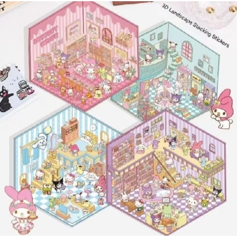 

DIY Sticker Decoration Background Karakter Sanrio Kuromi