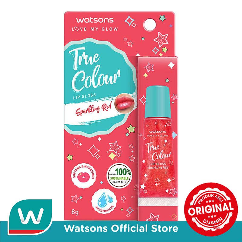 Watsons True Colour Sparkling Red Lip Gloss 8g