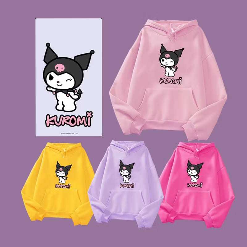 Sweater anak perempuan Kuromi Hoodie KUROMI