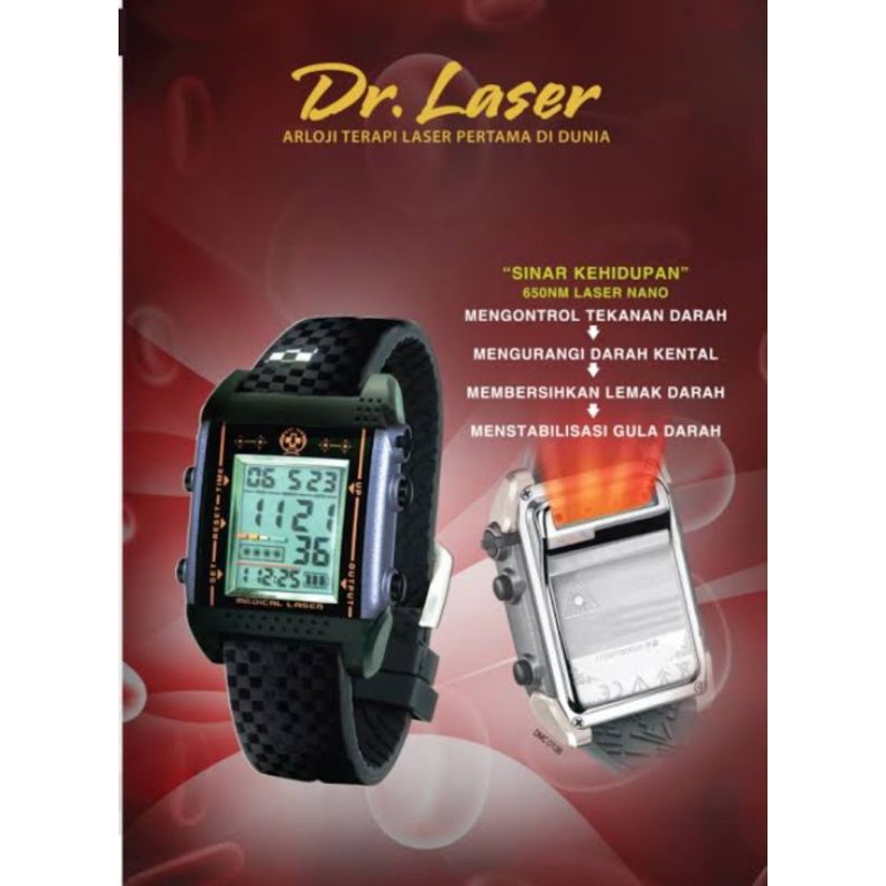 alat terapi stroke aculaser jam dr laser ha 03 original second