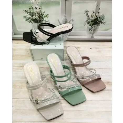 SANDAL HAK KACA 5CM IMPORT