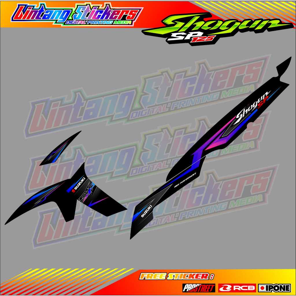 STRIPING VARIASI SUZUKI SHOGUN 125 SP