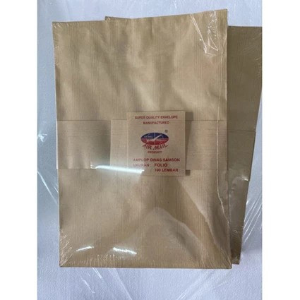 

Airmail Amplop Coklat Folio (1 pack isi 100 Lembar)