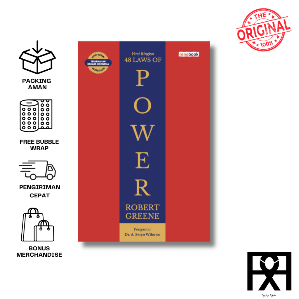 ORIGINAL Buku Versi Ringkas 48 Laws of Power - Robert Greene (Renebook)