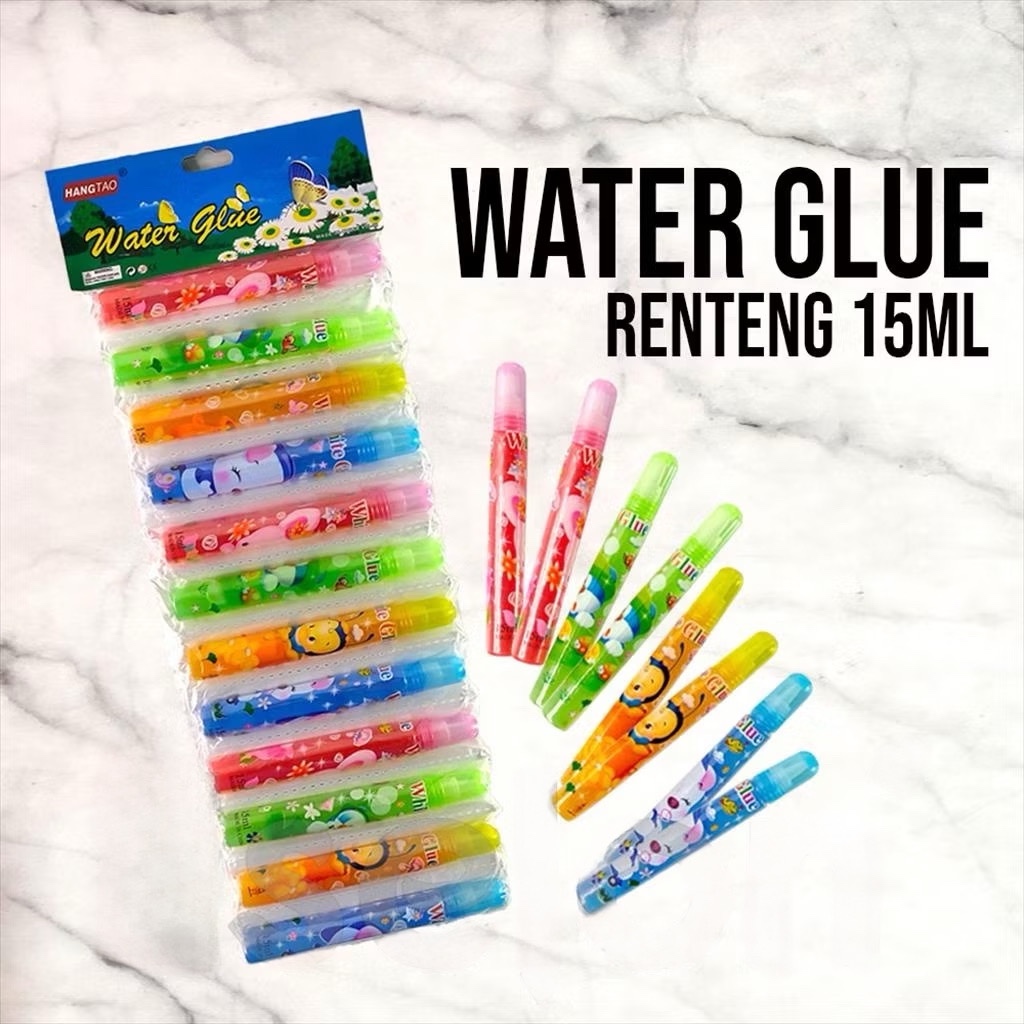 

Lem Cair Anak 15ml Water Glue Lem Sekolah Serbaguna