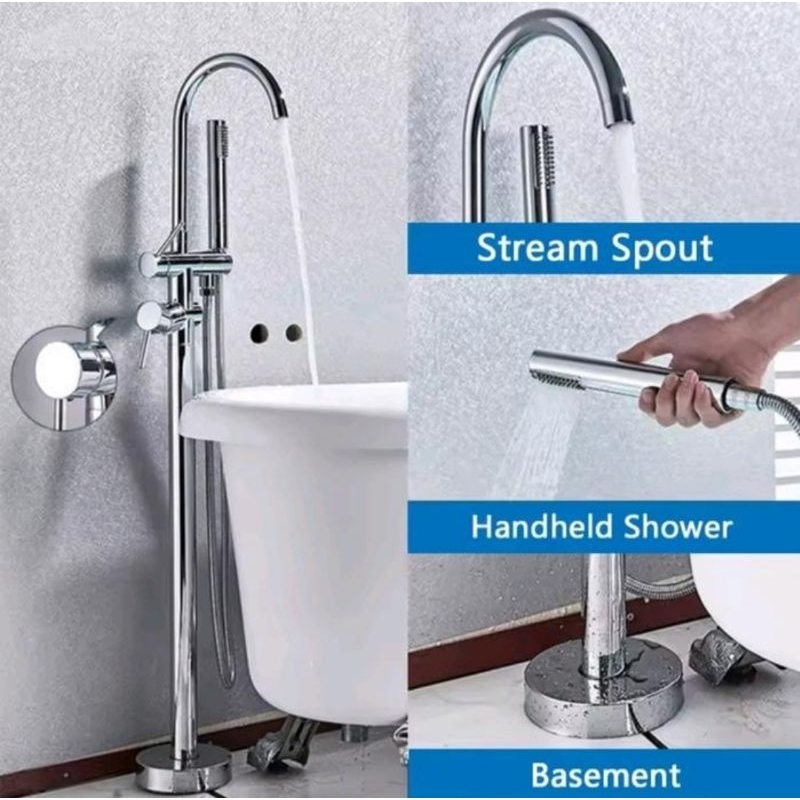 Kran Bathtub Standing / Kran Panas Dingin Standing / Kran Mixer Bathtub Standing