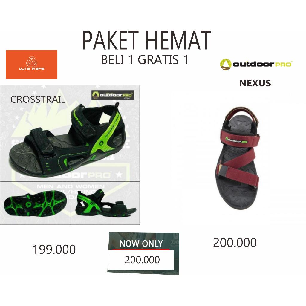 DUTAIRAMA - PAKET HEMAT BELI 1 GRATIS 1 SANDAL OUTDOOR NEXUS + CROSSTRAIL