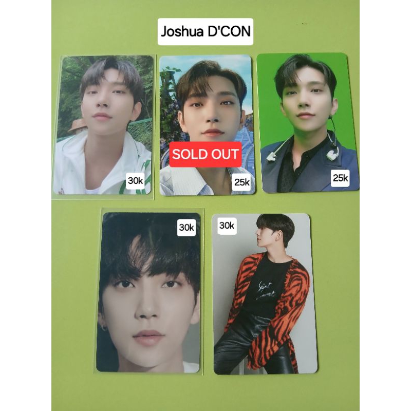 OFFICIAL PHOTOCARD SEVENTEEN JOSHUA (Dicon, Semicolon & FTS)