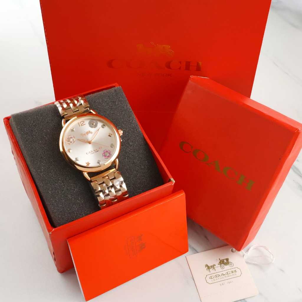 (BISA COD) JAM TANGAN WANITA COACH FLOWER