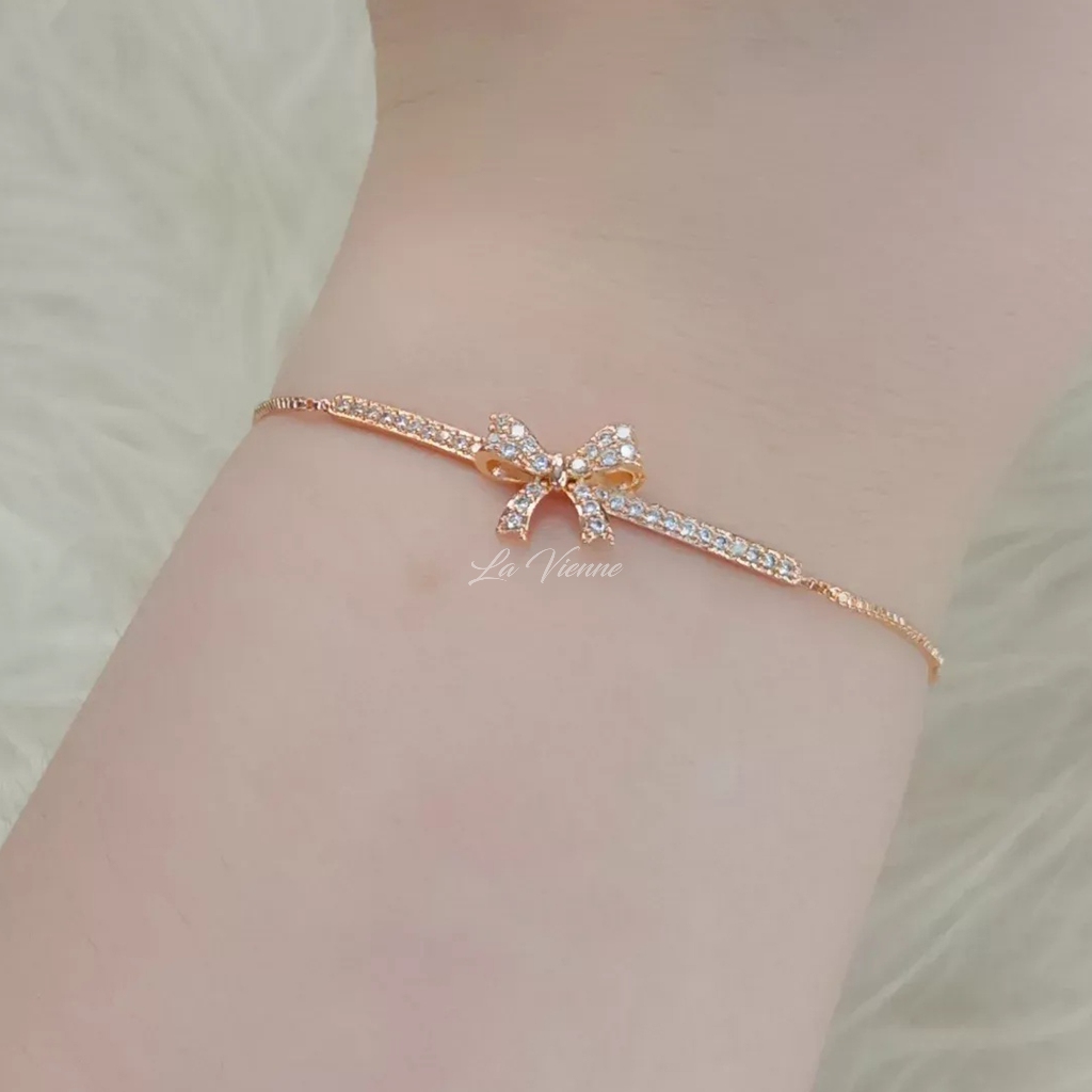 La Vienne - Pita Prestina - Aksesoris Perhiasan Gelang Serut Titanium Wanita Anti Karat Mewah dan El